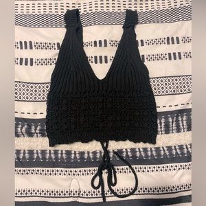Forever 21 Crochet tank top in Black